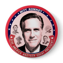 Romney & Great Presidents Pinback Button