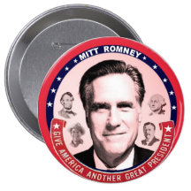 Romney & Great Presidents Pinback Button