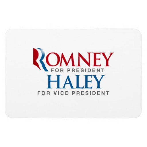 ROMNEY HALEY FOR VP LOGO.png Vinyl Magnets
