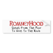 Romney Hood Bumper Stickers