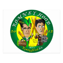 Romney Hood Reduce Deficits Postcard