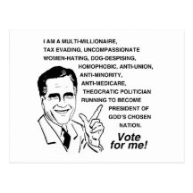 ROMNEY IS A MULTI-MILLIONAIRE.png Postcards