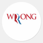 Romney is Wrong Sticker