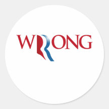 Romney is Wrong Sticker