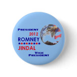 ROMNEY & JINDAL 2012 Button