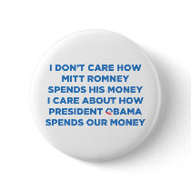 Romney Money Pinback Button