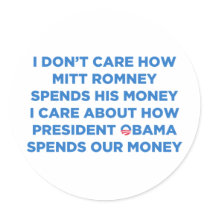 Romney Money Sticker