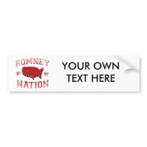 ROMNEY NATION BUMPER STICKER