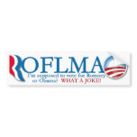 Romney/Obama ROTFLMAO Bumper Sticker bumper stickers