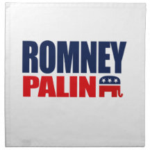 ROMNEY PALIN TICKET 2012.png Printed Napkins