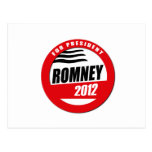 ROMNEY PARA PRESIDENTE BUTTON TARJETAS POSTALES