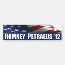 Romney - Petraeus - 2012 Bumper Sticker
