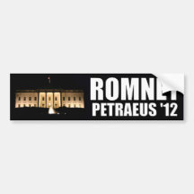 Romney - Petraeus - 2012 Bumper Stickers