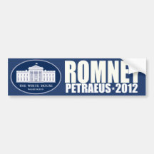 Romney - Petraeus - 2012 Bumper Stickers