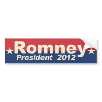 Romney - President 2012 - anti Obama Bumper Sticker