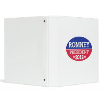 Romney President 2012 3 Ring Binder