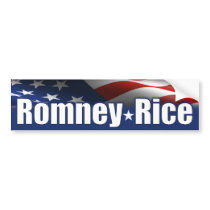 Romney Rice 2012 Bumper Stickers