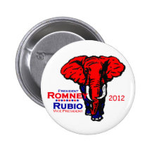 Romney Rubio 2012 Button