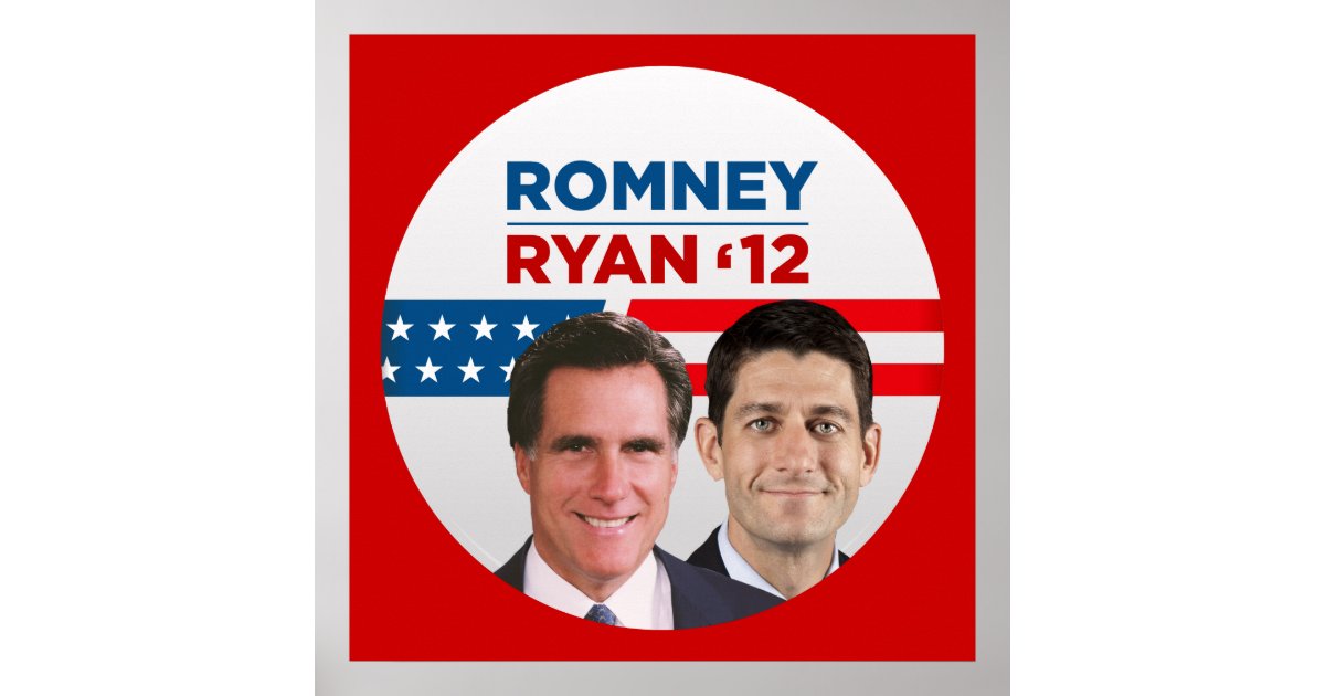 Romney Ryan 12 Poster Zazzle