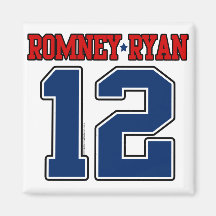 Romney Ryan 12, Sporty Varsity Refrigerator Magnets