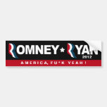 Romney / Ryan 2012 - America Fck Yeah! Bumper Stickers