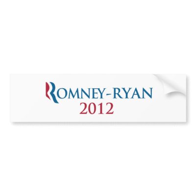Romney/Ryan 2012 bumper sticker