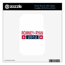 Romney Ryan 2012 Decals For iPod Touch 4G