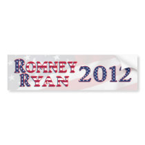 Romney Ryan 2012 Election Bumper Sticker