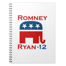 ROMNEY RYAN 2012 GOP SPIRAL NOTE BOOK
