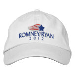 Romney/Ryan 2012 Light Embroidered Hat embroidered hats