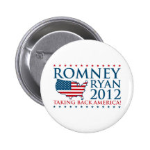 Romney Ryan 2012 Pinback Button