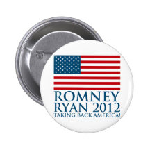 Romney Ryan 2012 Pinback Buttons
