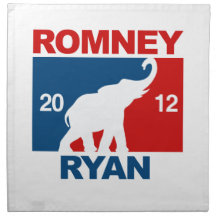 ROMNEY RYAN 2012 PROFESSIONAL ICON.png Printed Napkins