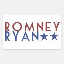Romney Ryan 2012 Rectangle Sticker