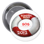 Romney Ryan 2012 SOS Lifesaver Button