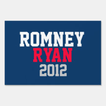 ROMNEY RYAN 2012 YARD SIGNS