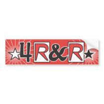 Romney Ryan 4 R and R Bumper Sticker