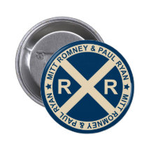 Romney Ryan American Crossroads Button