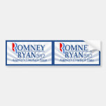 Romney Ryan, America's Comeback Team Bumper Stickers