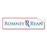 Romney Ryan Bumper Sticker (White)