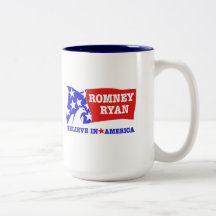 Romney Ryan Eagle Flag Coffee Mug