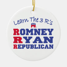 Romney Ryan Eagle Flag Ornament
