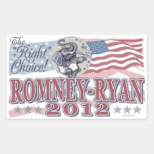 Romney Ryan Elephant Rectangular Stickers