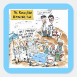 Romney/Ryan Health Care Funny Gifts & Tees Square Stickers