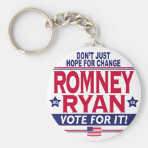 Romney Ryan Hope Change Key Chains