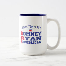Romney Ryan Learn the 3 R's Coffee Mug