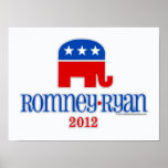 Romney/Ryan Patriot Elephant Posters
