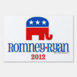 Romney/Ryan Patriot Elephant Yard Signs