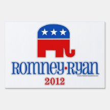 Romney/Ryan Patriot Elephant Yard Signs