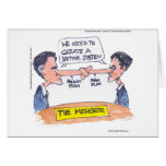 Romney Ryan Pinocchio Merger Funny Gifts & Tees cards